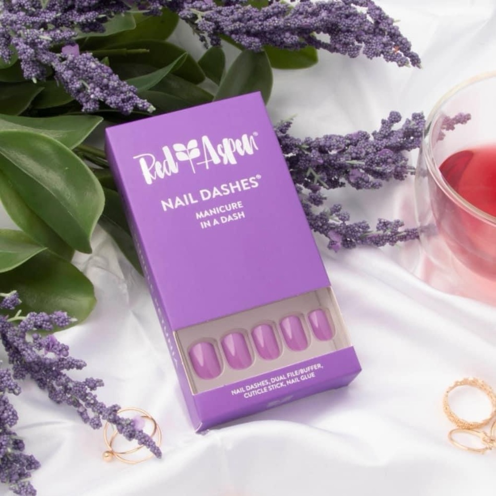 NIB Red Aspen Wild Purple Petunia Nail Dashes